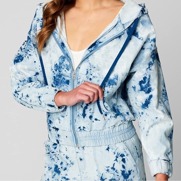 NWT BLANK NYC Full Moon Zip Up Hoodie Sweatshirt Size Small - Picture 4 of 4